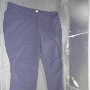 DULUTH TRADING CO FLEXPEDITION BOOTCUT PANTS BLUE WOMENS sz22Wx31 STRETCH JM 374
